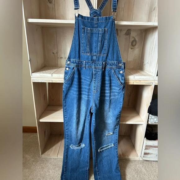 YMI Dream Denim Overalls - Picture 2 of 8